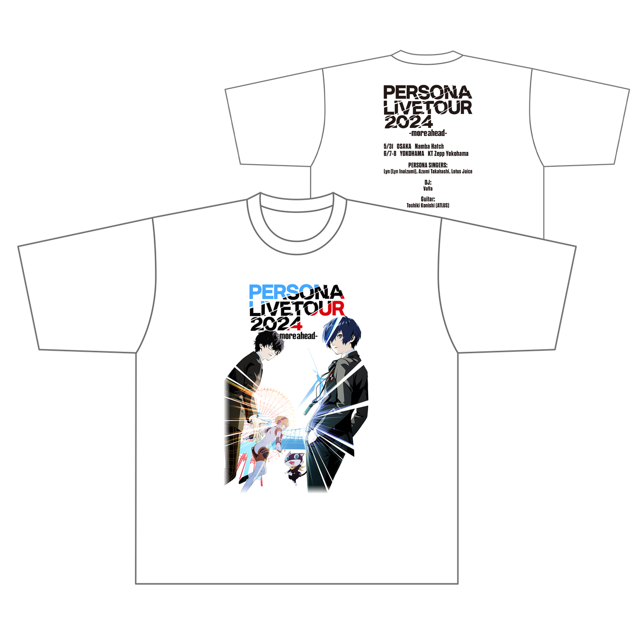 劇場版ペルソナ3 Tシャツ Mサイズ 劇場版 ペルソナ3 エリザベス Tシャツ ホワイト Mサイズ｜ホビー
