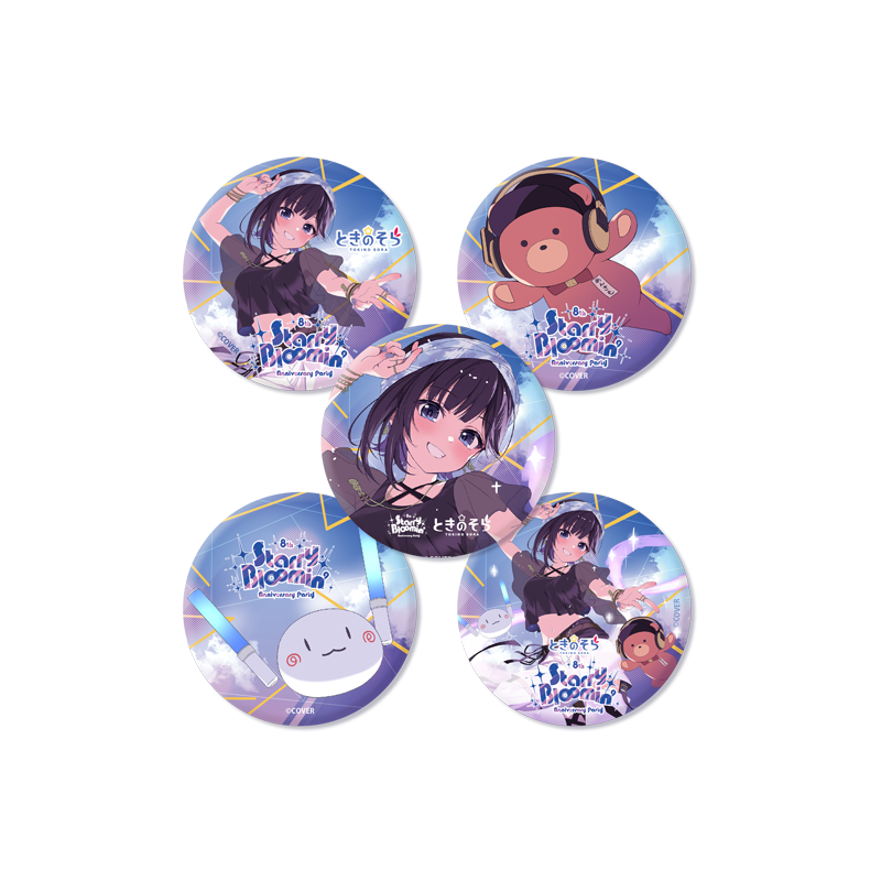 ランダム缶バッジ（5種） | ときのそら | VICTOR ONLINE STORE