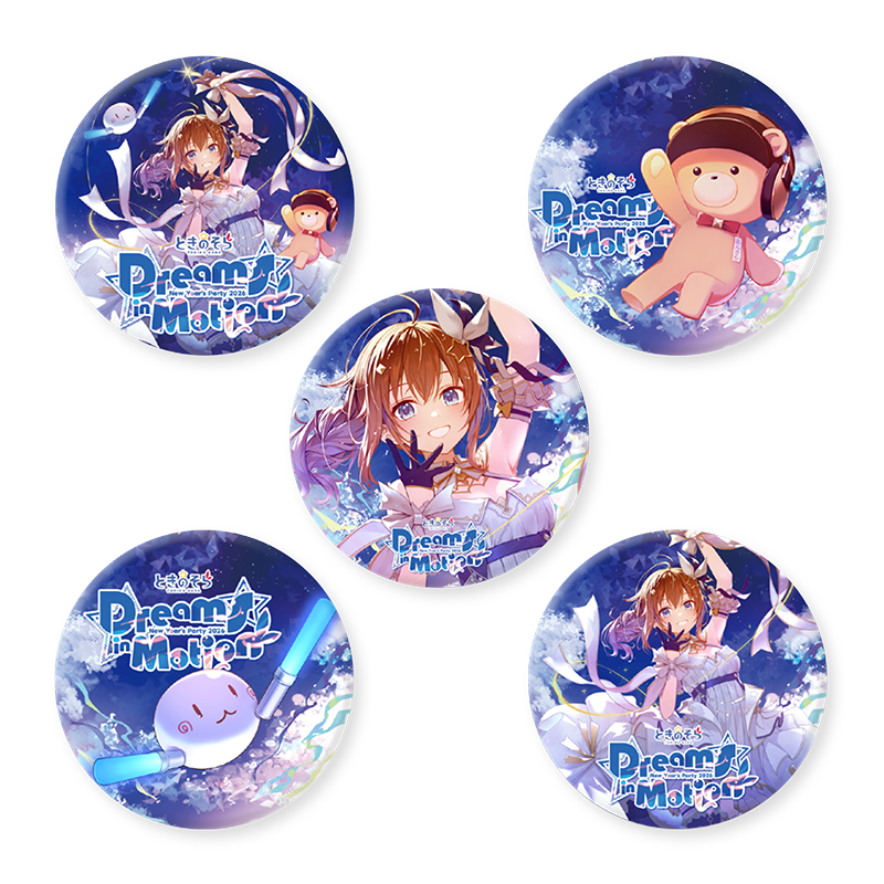 ランダム缶バッジ（5種） | ときのそら | VICTOR ONLINE STORE