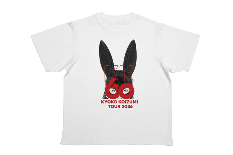小泉今日子 ツアー2026 KK60 Tシャツ Lサイズ　ホワイト KK60 Tシャツ（WHITE）/L | VICTOR ONLINE STORE